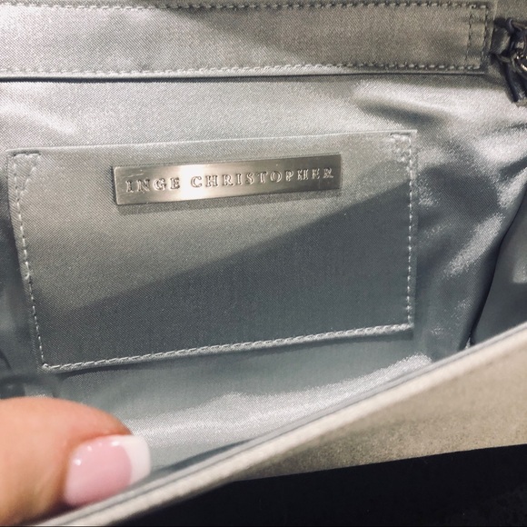 Inge Christoper Grey Marla Clutch - Picture 4 of 6